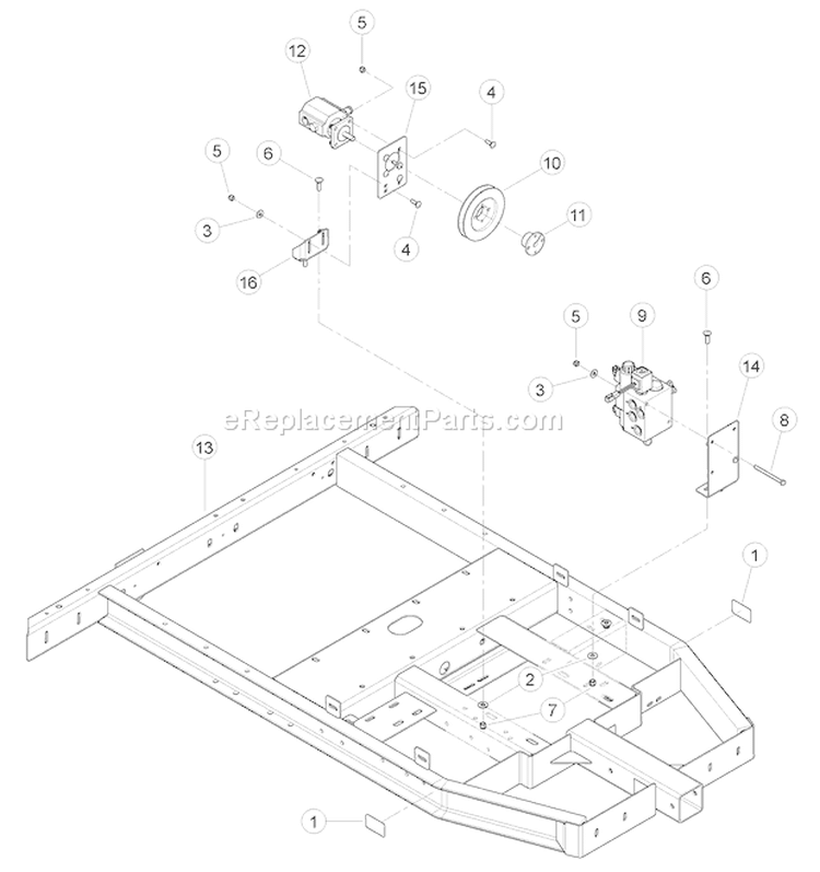 DomesticáMainframeáAssemblyáB Diagram and Parts List for CH6993H 76635 Bear Cat Chipper Shredder